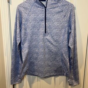 Vineyard Vines Blue and White quarter zip